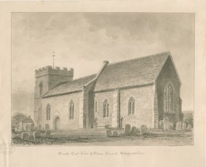 Stowe Church: seepiapesupiirros tekijältä George Buckler