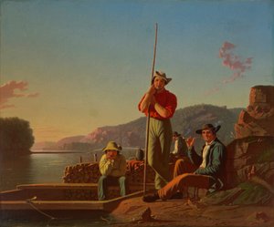 Puuvene tekijältä George Caleb Bingham