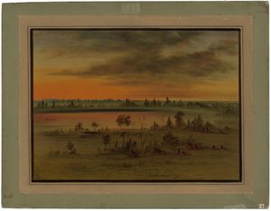 Sioux-sotajuhla tekijältä George Catlin