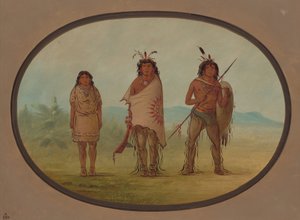 Yuma-päällikkö, hänen tyttärensä ja soturi, 18551869. tekijältä George Catlin