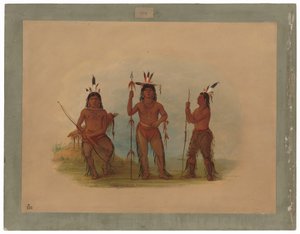 Alaeutian päällikkö ja kaksi soturia tekijältä George Catlin
