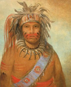Au-nim-muck-kwa-um, Tempest Bird, 1845. tekijältä George Catlin