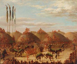 Härkätanssi, Mandan O-kee-pa -seremonia tekijältä George Catlin