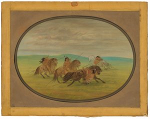 Comanche-ratsastustaito tekijältä George Catlin