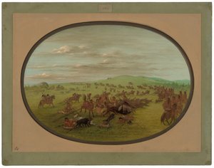 Camanchees liikkuvat tekijältä George Catlin