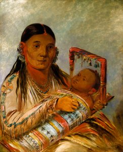 Chée-ah-ká-tchée, Nót-to-wayn vaimo tekijältä George Catlin