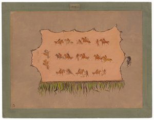 Faksimile Chief Four Miesten kaapusta - Mandan tekijältä George Catlin