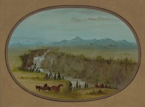 Falls of the Snake River, 18551869. tekijältä George Catlin