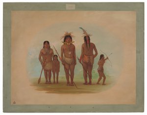 Viisi Iquiton intiaania tekijältä George Catlin