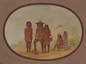 Viisi maya-intiaania, 18551869. tekijältä George Catlin