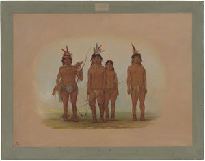 Neljä Macouchi-intiaania tekijältä George Catlin