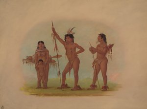 Neljä Mura-intiaania, 18541869. tekijältä George Catlin