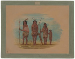 Neljä Xingu-intiaania tekijältä George Catlin