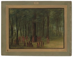 Black Hawkin hautajaiset - Saukie tekijältä George Catlin