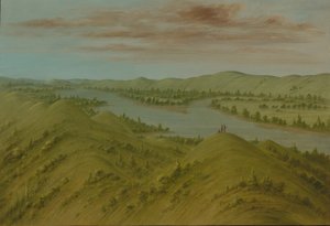 Grassy Bluffs, Ylä-Missouri, 18611869. tekijältä George Catlin