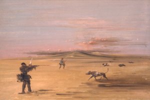 Metsäkanalintujen metsästys Missourin preerioilla tekijältä George Catlin