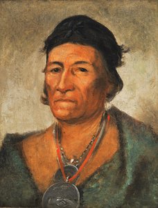 Ko-mán-i-kin, Iso Aalto, vanha ja arvostettu päällikkö. tekijältä George Catlin