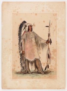 Mah-to-toh-pa, Mandan-päällikkö, - tekijältä George Catlin