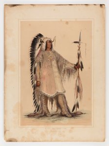 Mah-to-toh-pa, Mandan-päällikkö, - tekijältä George Catlin