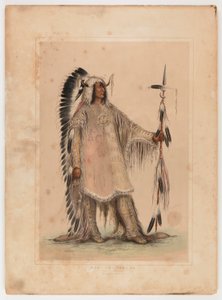 Mah-to-toh-pa, Mandan-päällikkö, - tekijältä George Catlin