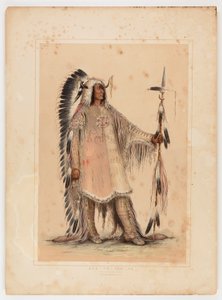 Mah-to-toh-pa, Mandan-päällikkö, - tekijältä George Catlin
