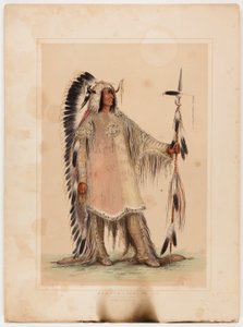 Mah-to-toh-pa, Mandan-päällikkö, - tekijältä George Catlin
