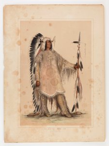 Mah-to-toh-pa, Mandan-päällikkö, - tekijältä George Catlin