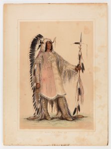 Mah-to-toh-pa, Mandan-päällikkö, - tekijältä George Catlin