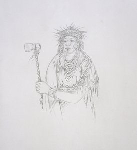 Men-son-se-a (Vasenkätinen) 1852 tekijältä George Catlin