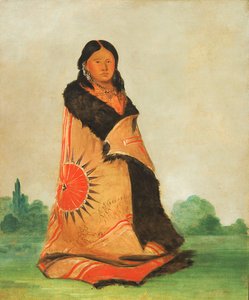 Mong-shóng-sha, Bending Willow, suuren päällikön vaimo, 1832. tekijältä George Catlin