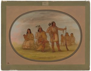 Osceola ja neljä seminoli-intiaania tekijältä George Catlin