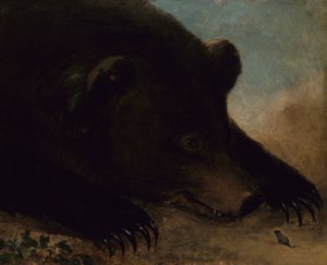 Grizzlykarhun ja hiiren muotokuvia, elämän koko, 1846-1848. tekijältä George Catlin