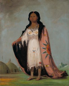 Pshán-shaw, makean tuoksuinen ruoho, kahdentoista vuoden ikäinen Bloody Handin tytär... tekijältä George Catlin