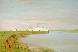 Rock Island, Yhdysvallat Garrison tekijältä George Catlin