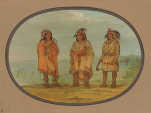 Seneca Chief, Red Jacket, kaksi soturia, 18611869. tekijältä George Catlin