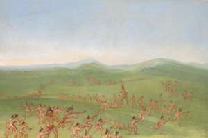 Sham Fight, Mandan Boys tekijältä George Catlin
