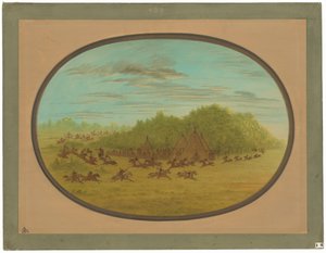 Camanchees-taistelu tekijältä George Catlin