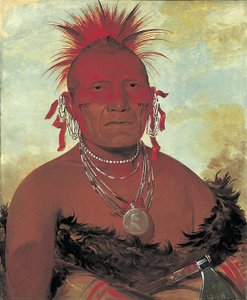 Shón-ka-ki-he-ga, hevospäällikkö, Grand Pawnee -päällikkö, 1832. tekijältä George Catlin