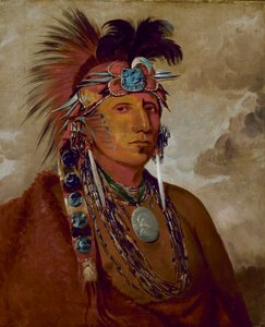 Shó-me-kós-see, Susi, päällikkö. tekijältä George Catlin