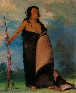 Shoo-de-gá-cha, Savu, heimopäällikkö. tekijältä George Catlin