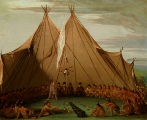 Sioux Dog Feast tekijältä George Catlin