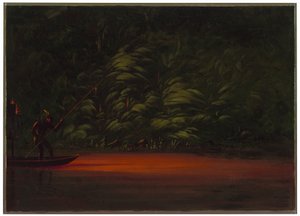 Keihäskalastusta soihtujen valossa Amazonilla tekijältä George Catlin
