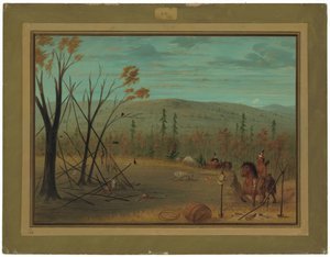 Cheyenne-veljekset palaavat syysmetsästään tekijältä George Catlin