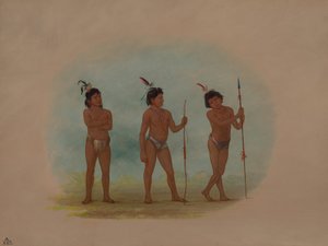 Kolme Auca-lasta, 18541869. tekijältä George Catlin