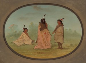 Kolme mustajalkaista miestä, 18551869. tekijältä George Catlin
