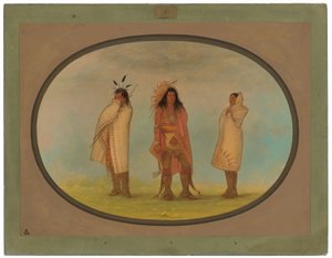 Kolme irokeesi-intiaania tekijältä George Catlin