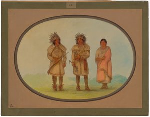 Tres indis Peoria finlandesos tekijältä George Catlin