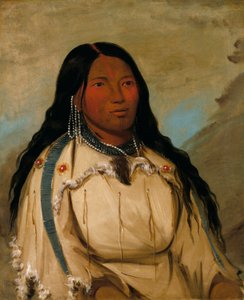Tow-ée-ka-wet, Cree-nainen, - tekijältä George Catlin