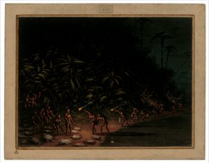 Kilpikonnan metsästys, 18541869. tekijältä George Catlin