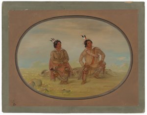 Kaksi Choctaw-intiaania tekijältä George Catlin